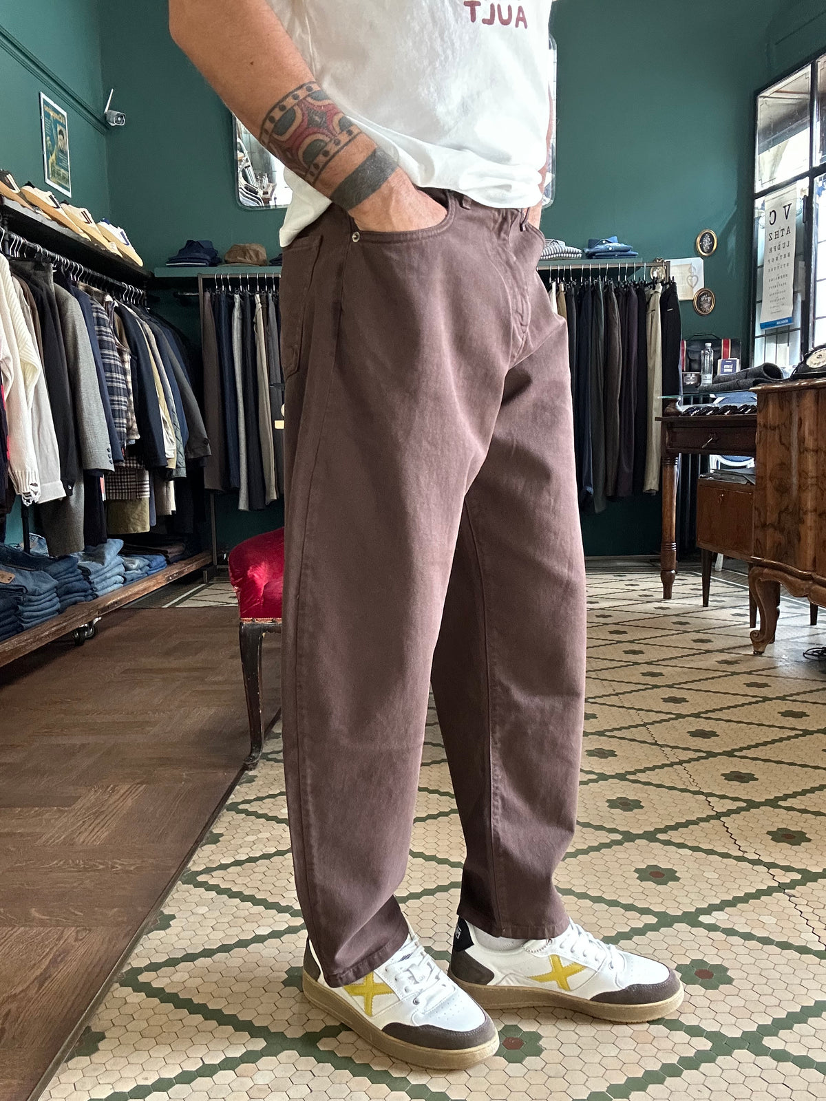 Pantalone cinque tasche baloon