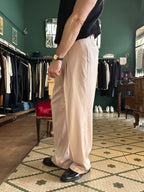 Pantalone baggy effetto seta