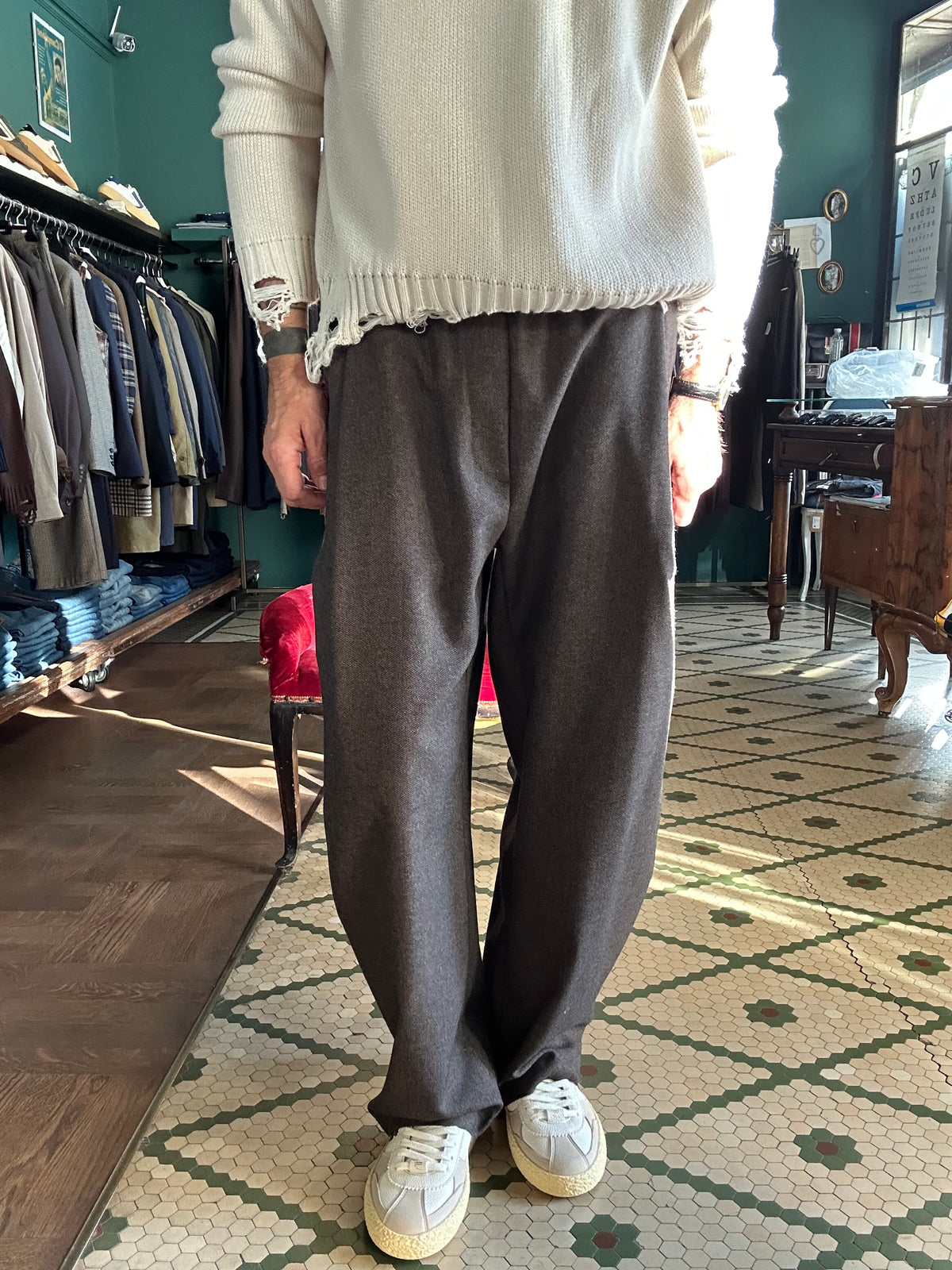 Pantalone japan tramato