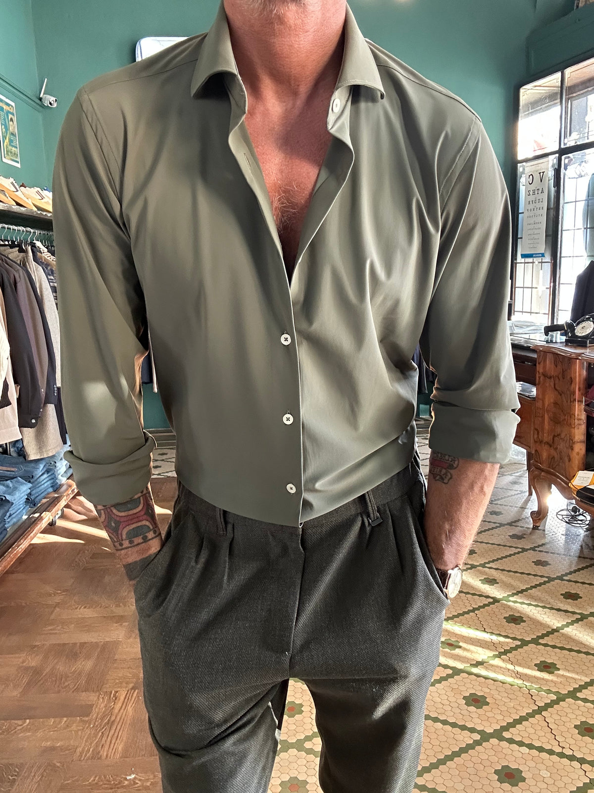 Camicia Adam in jersey no stiro