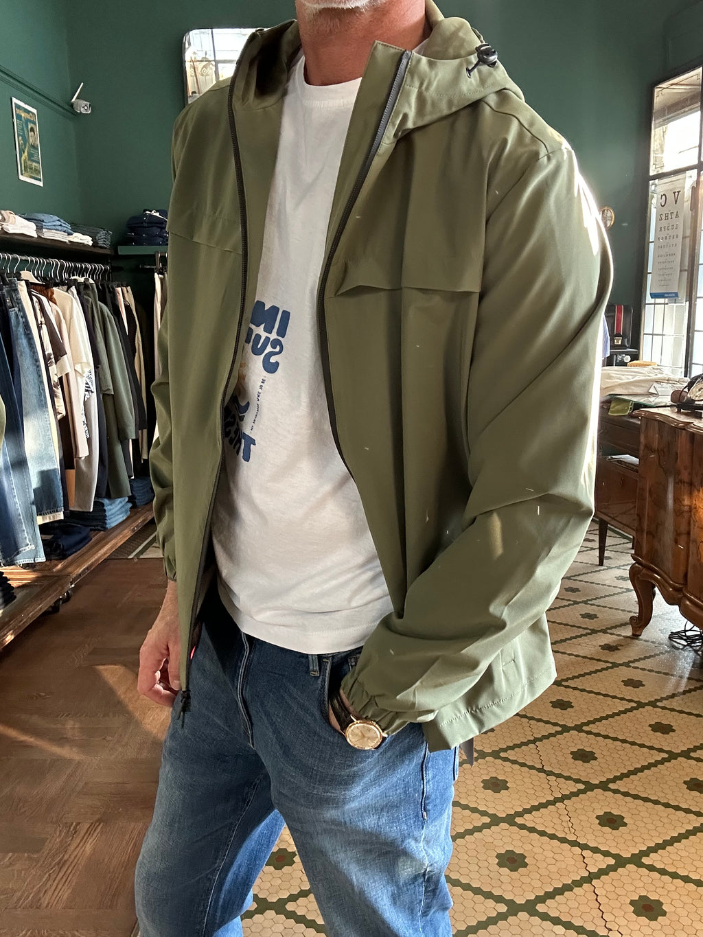 Giubbotto k-way impermeabile