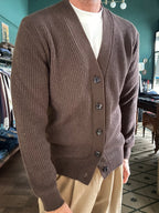 Cardigan costa inglese 80% lana