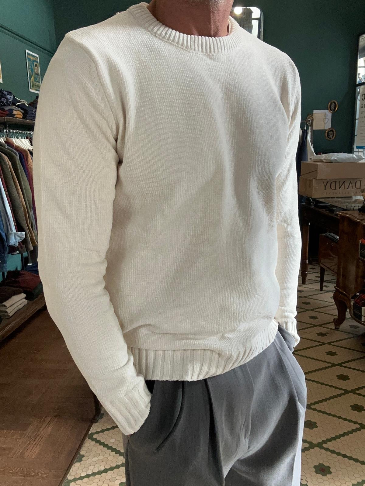 Maglione effetto ciniglia