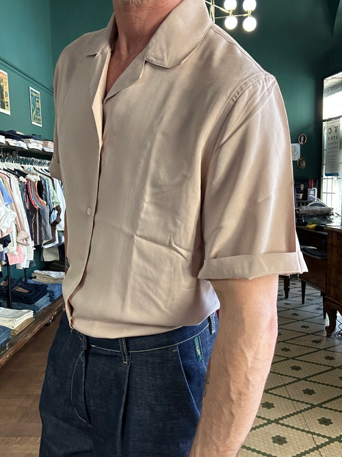 Camicia mezza manica in viscosa