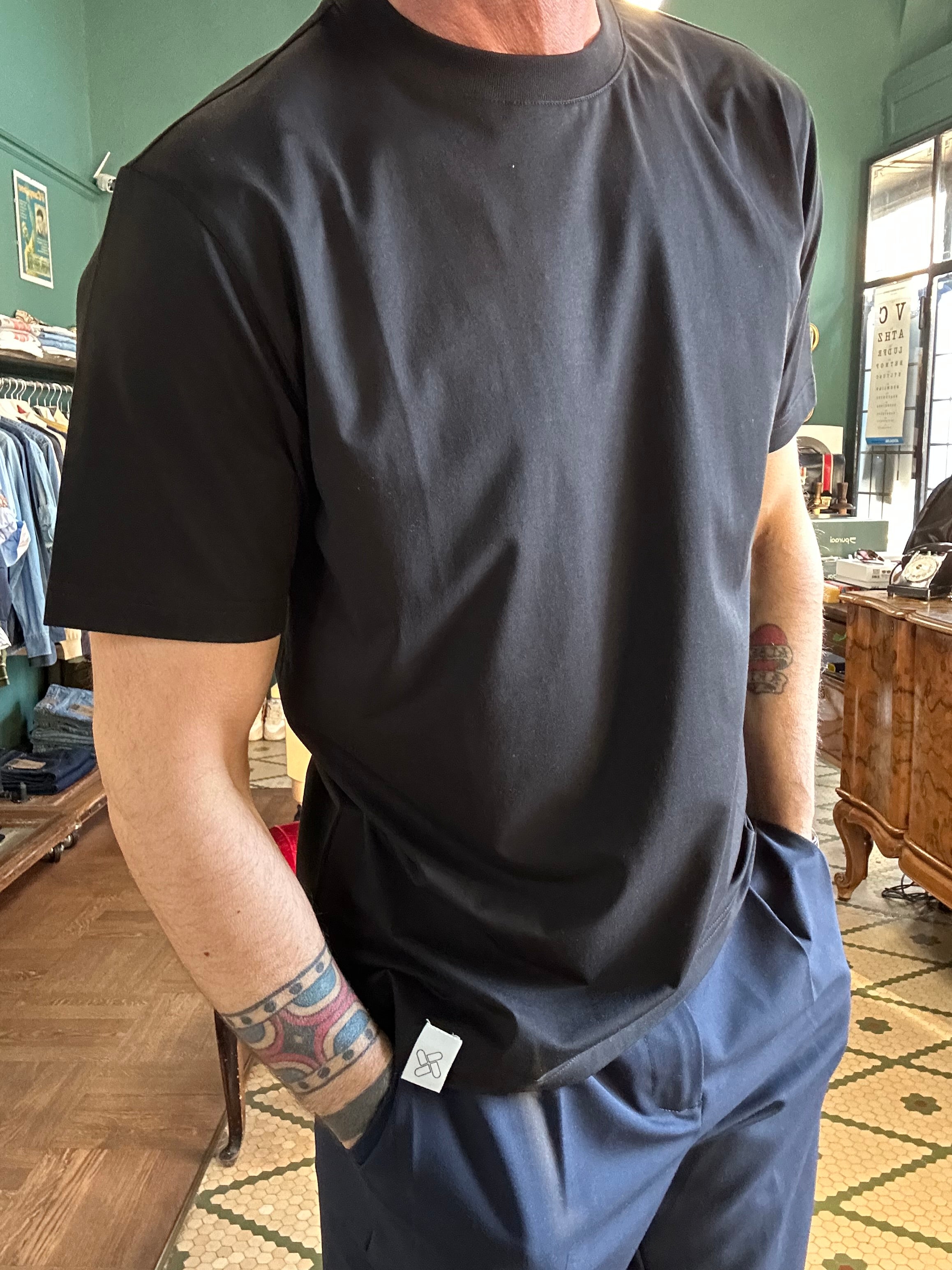 Stretch cotton t-shirt