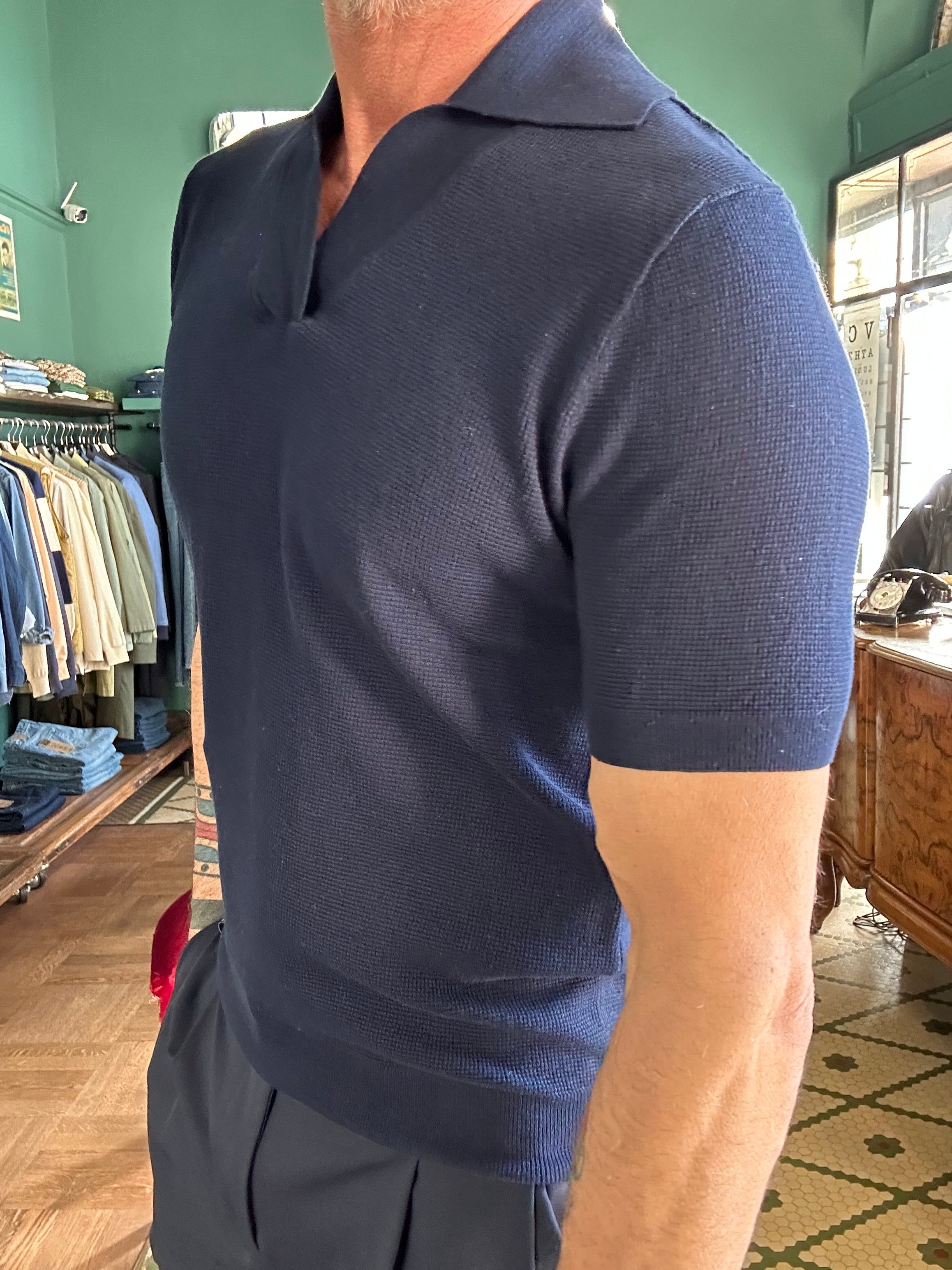 Polo maglina in cotone operato