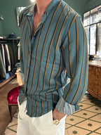 Camicia coreana a righe