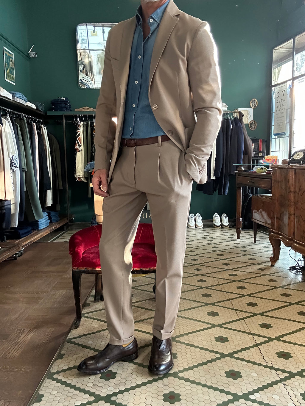 Giacca tessuto operato