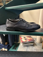 Black calfskin Derby shoe