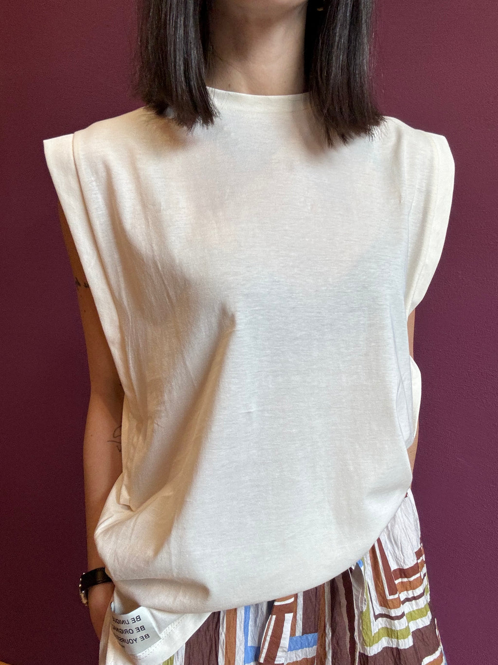 Mira cotton tank top