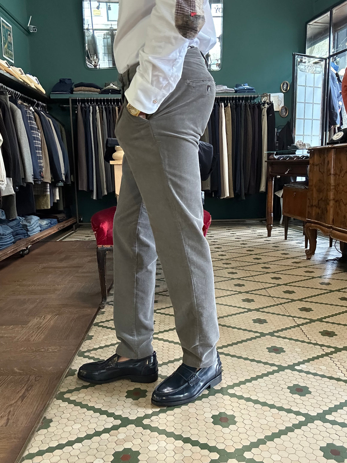 Pantalone Word in fustagno diagonale made in italy