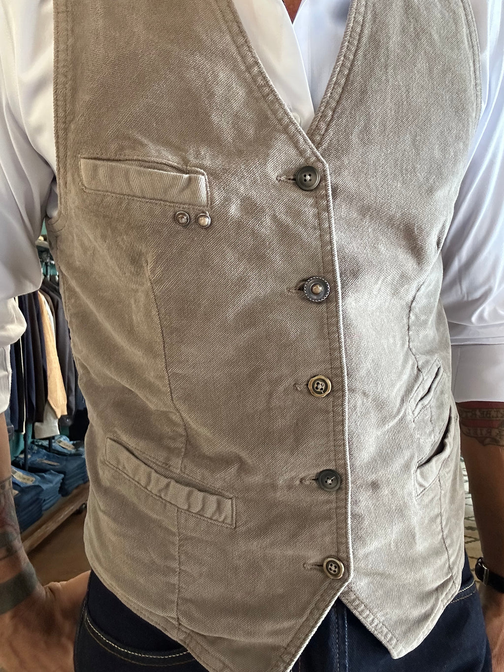 Gilet in fustagno Garry’s Earth