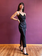 Abito con scollo drappeggiato