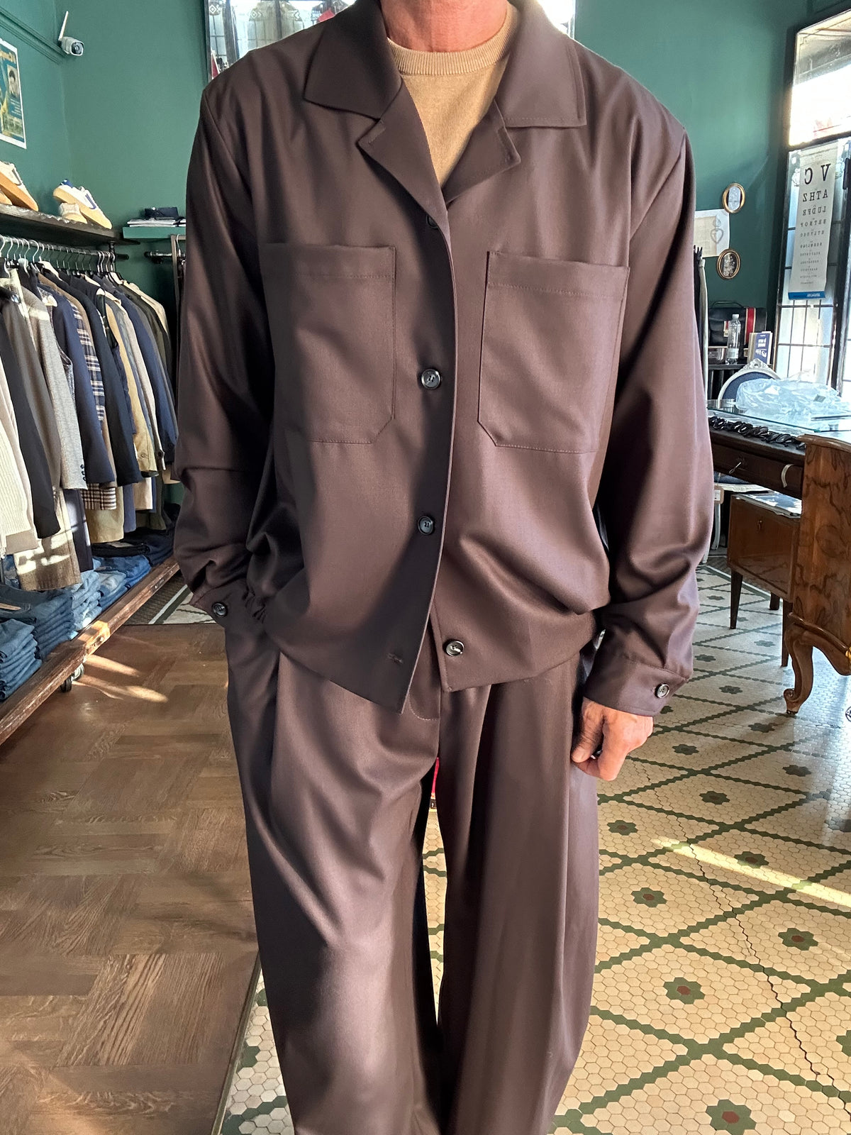 Over shirt made in Italy
