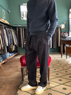 Pantalaccio loose fit effetto denim ciniglia