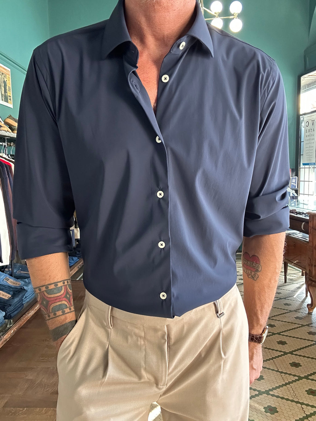 Camicia Sam no-stiro