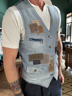Garry's Earth waistcoat with patch