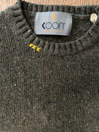 Maglione girocollo Koon bottonato misto lama