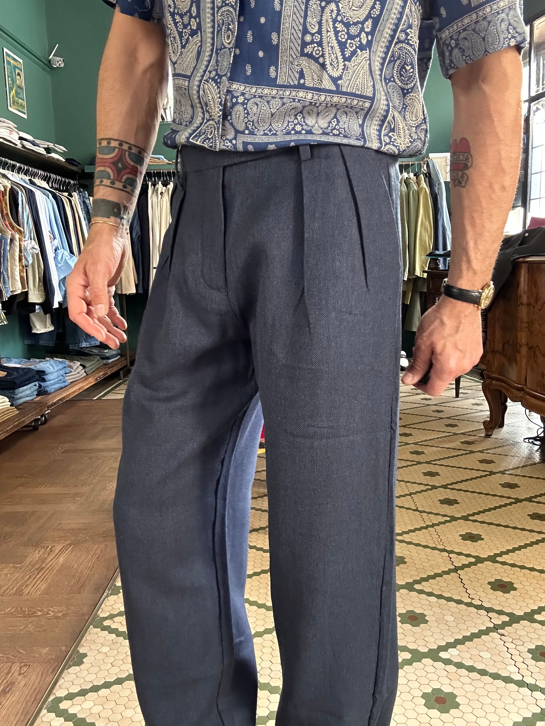 Pantalone Yan Simmon Vardar misto lino spigato