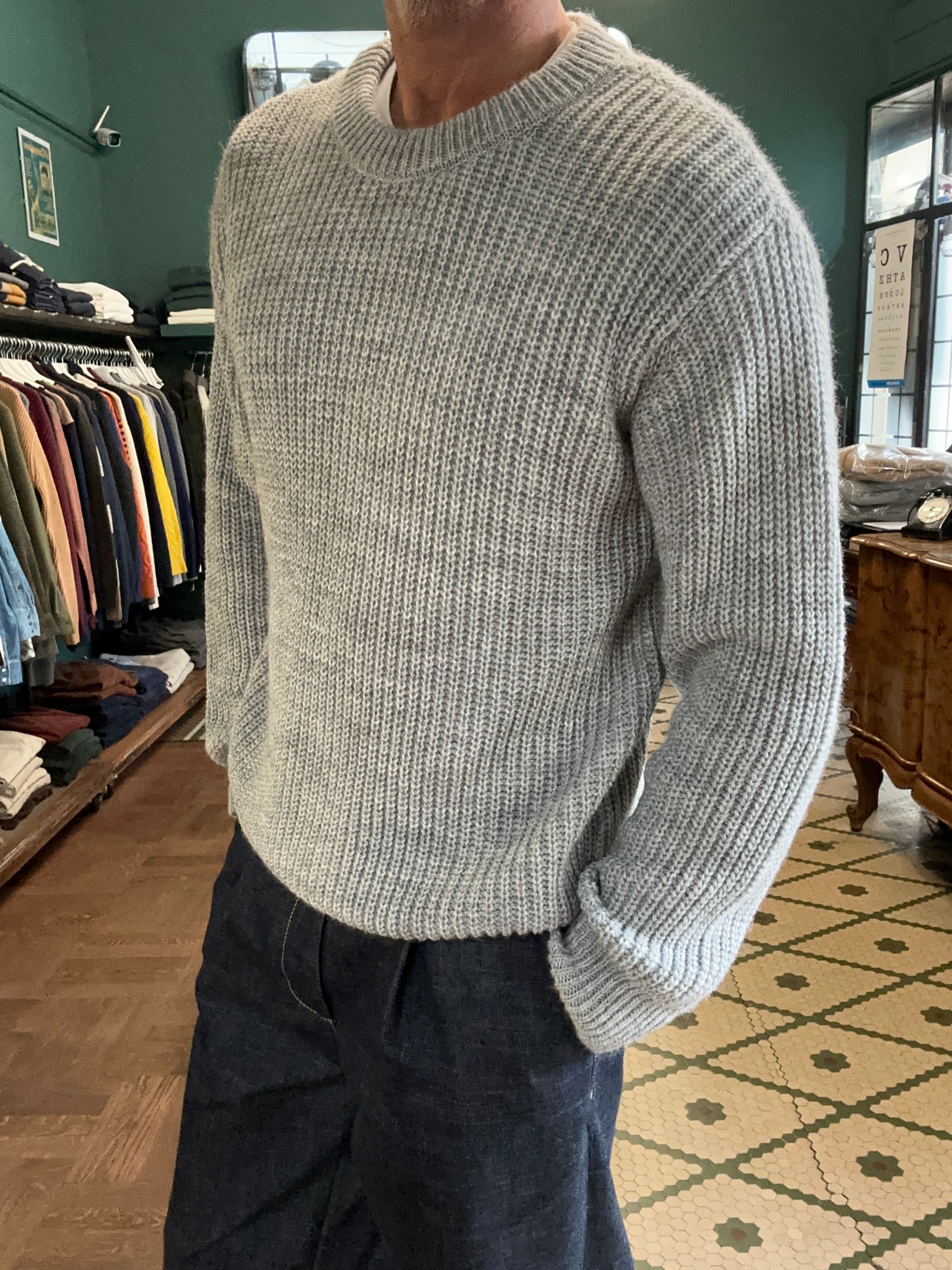 maglione a costa inglese