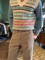 Pantalone Teide loose fit in velluto a coste