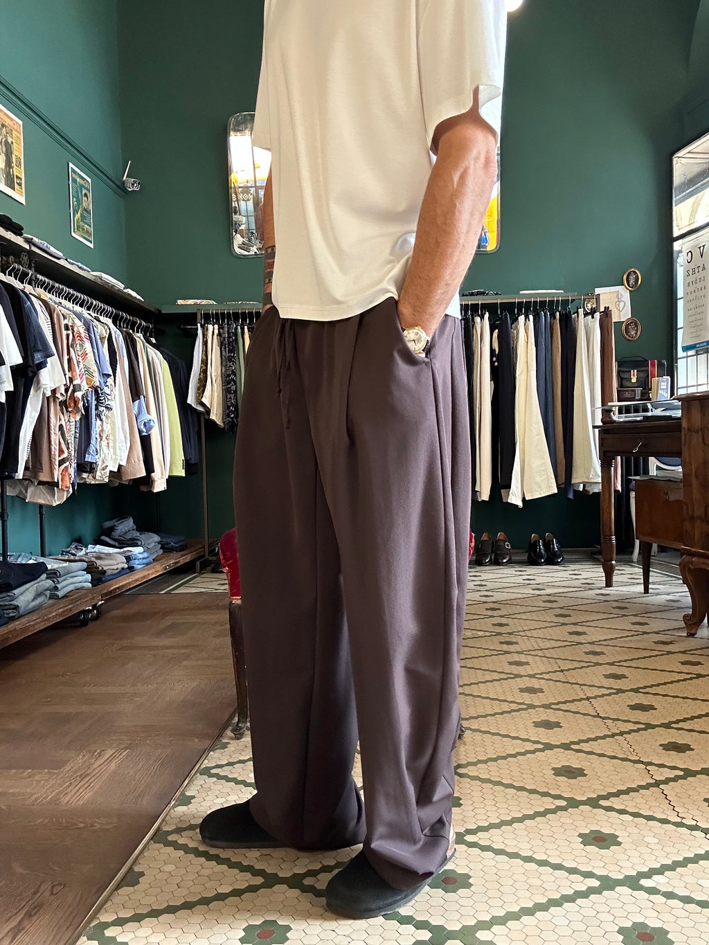 Pantalone Japan con dettaglio boxer