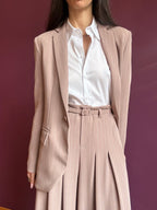 Pinstripe single-breasted jacket