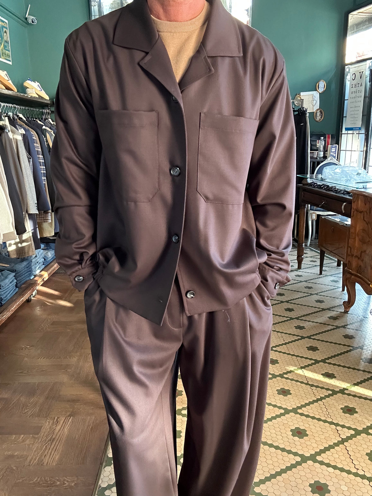 Over shirt made in Italy