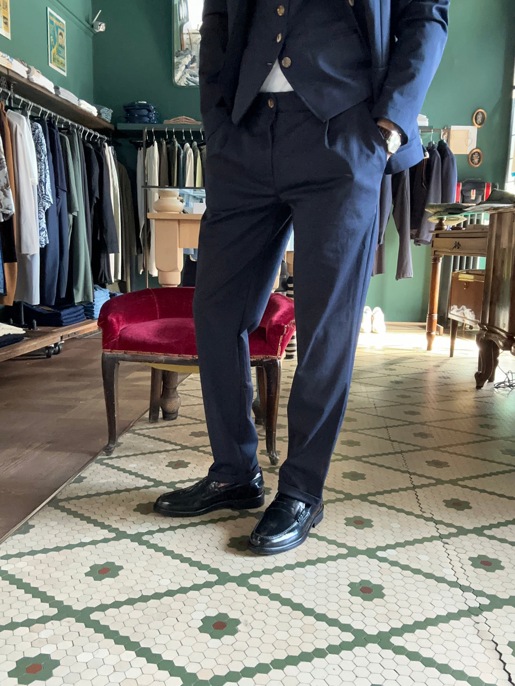 Pantalone Koon in jearsey con pence