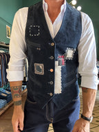 Gilet in fustagno con patch Garry’s Earth
