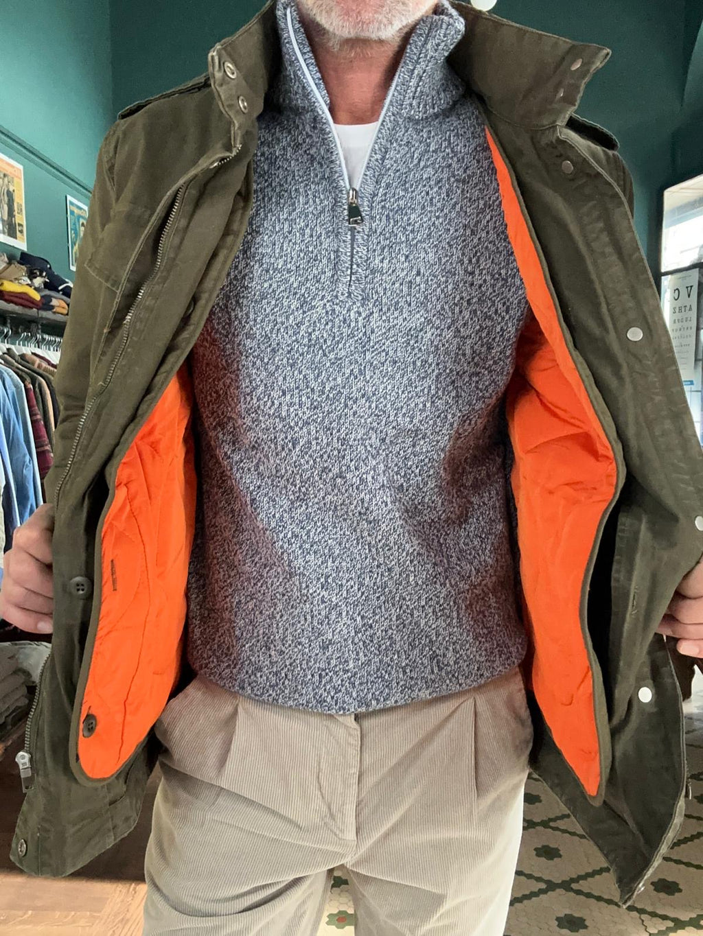 Field jacket con imbottitura  rimovibile