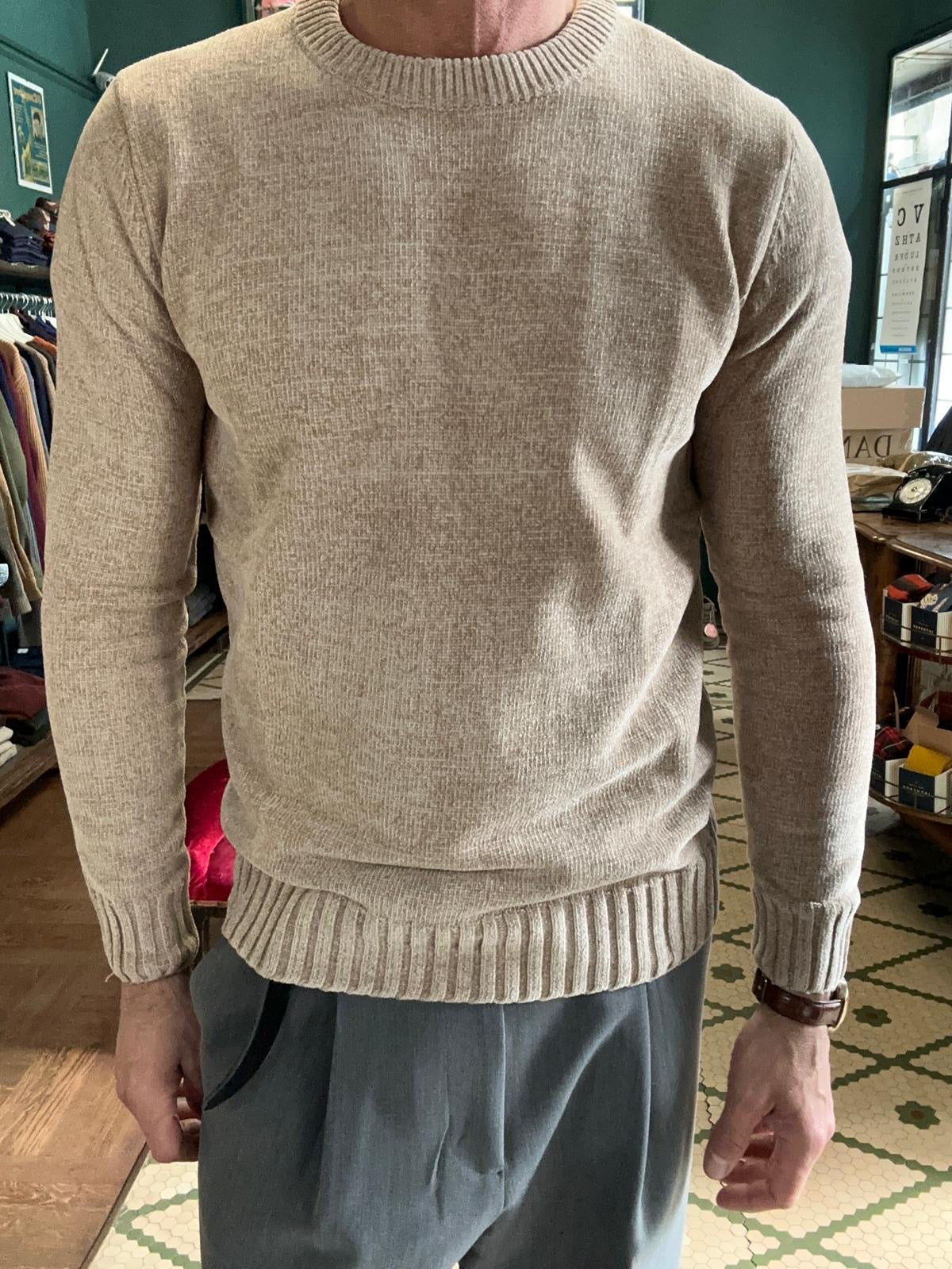 Maglione effetto ciniglia