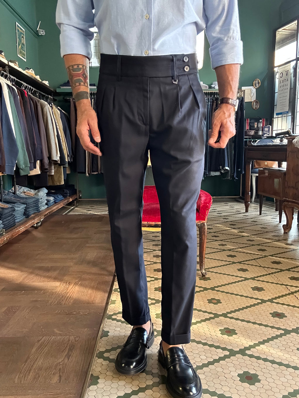 Pantalone Cremonini doppia pence
