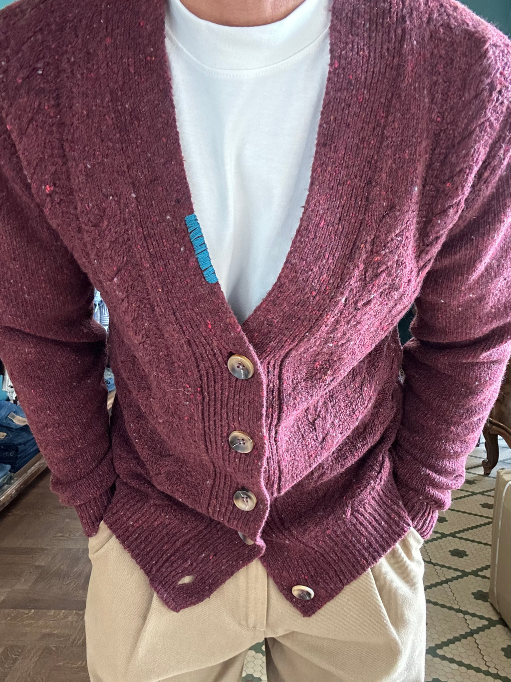 Cardigan bottonato Koon misto lana