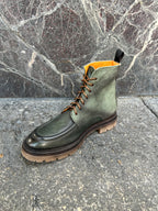 Stivaletto doppio pellame camoscio e vitello