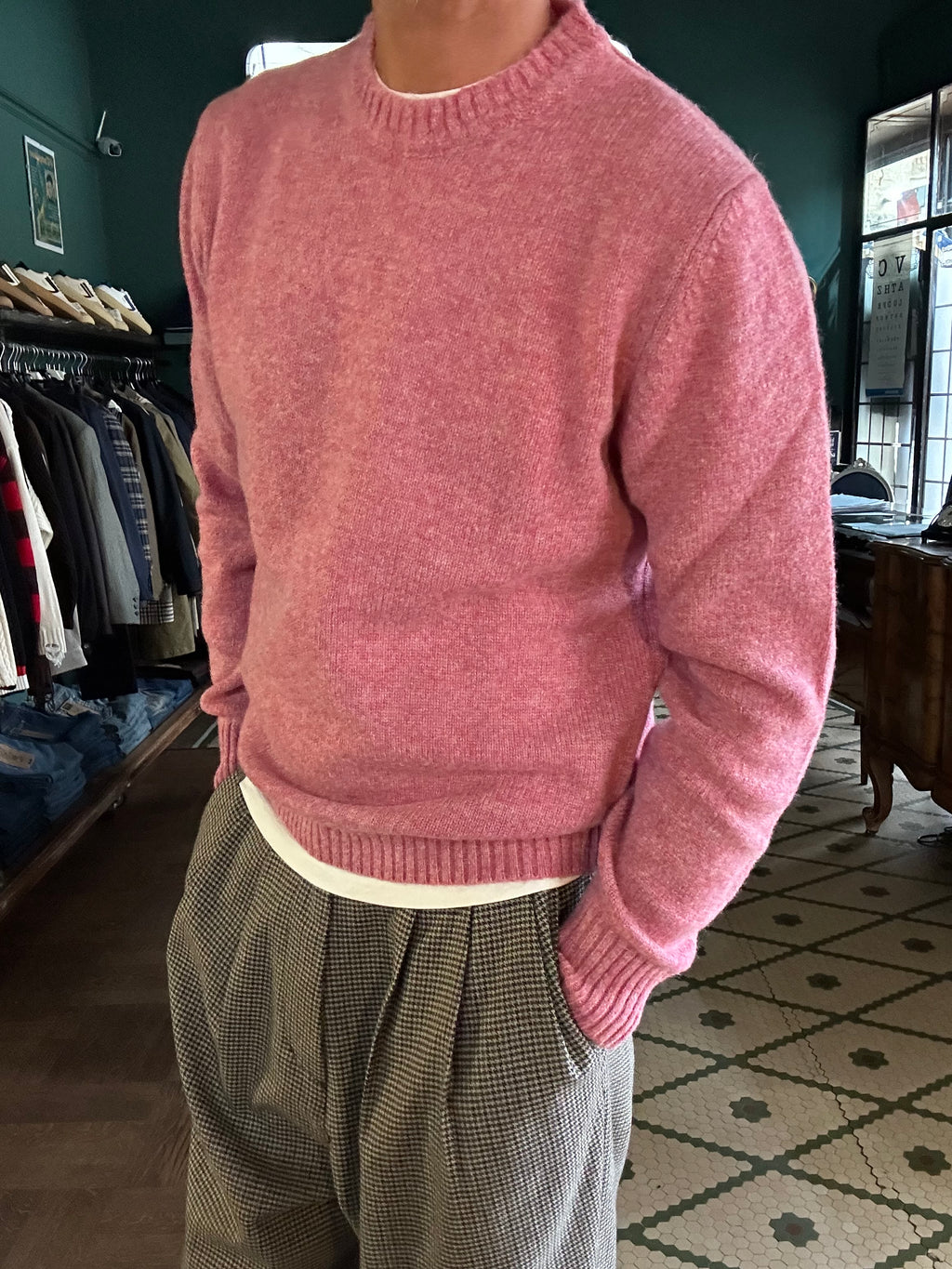 Maglione 100% lana shetland Made in Italy