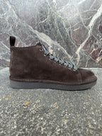 Panchic alte in suede ebano e grigio