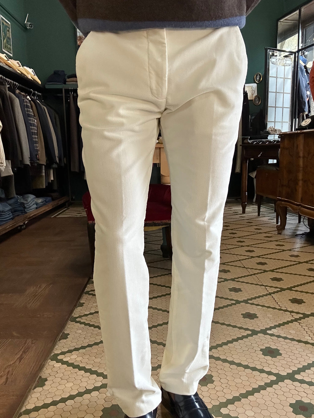 Pantalone Word in fustagno diagonale made in italy