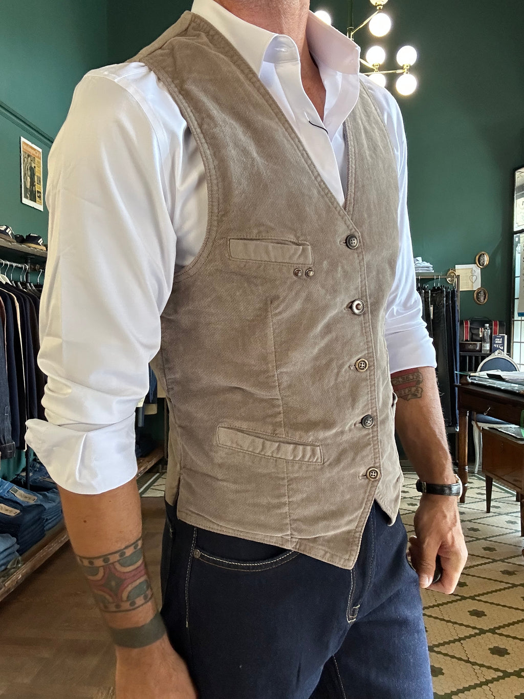 Gilet in fustagno Garry’s Earth