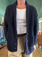 Cardigan Telacruda fisher oversize