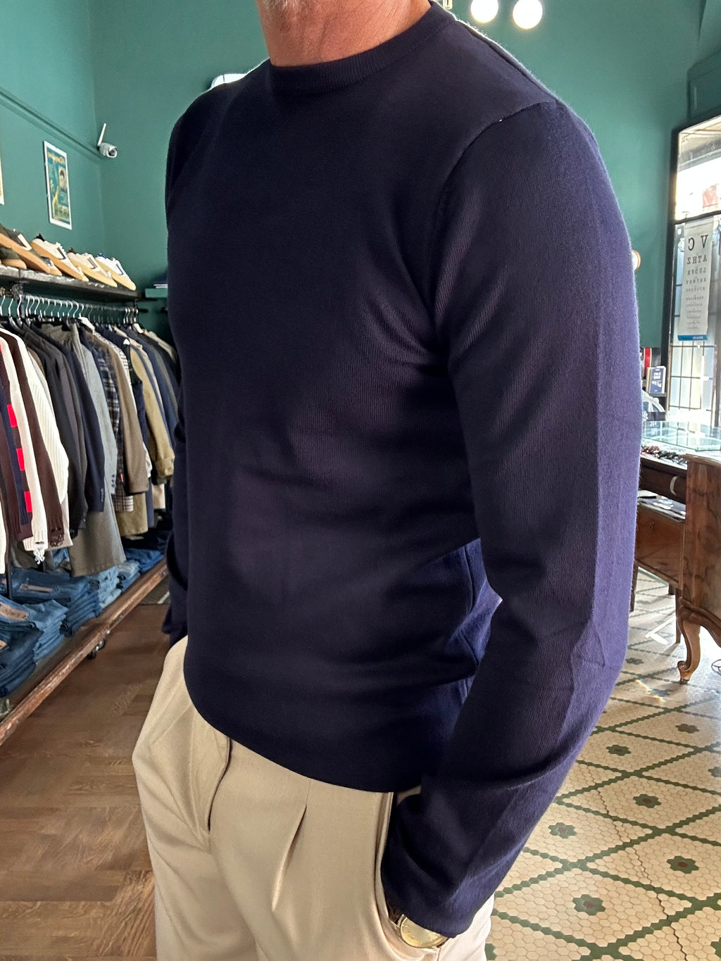 Maglia viscosa girocollo