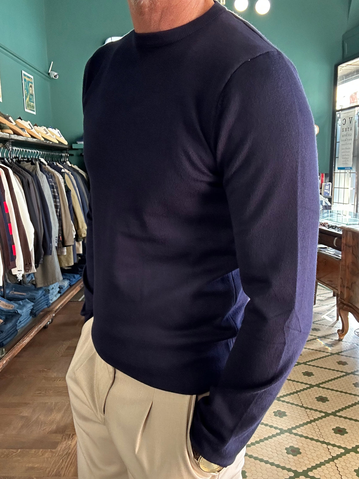 Maglia viscosa girocollo