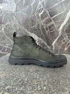 Panchic alte in suede verde militare