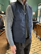 Smanicato reversibile blu