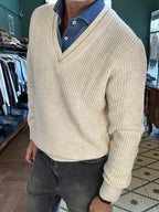 Maglione scollo V