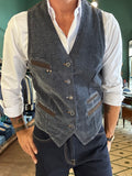 Gilet effetto denim Garry’s Earth
