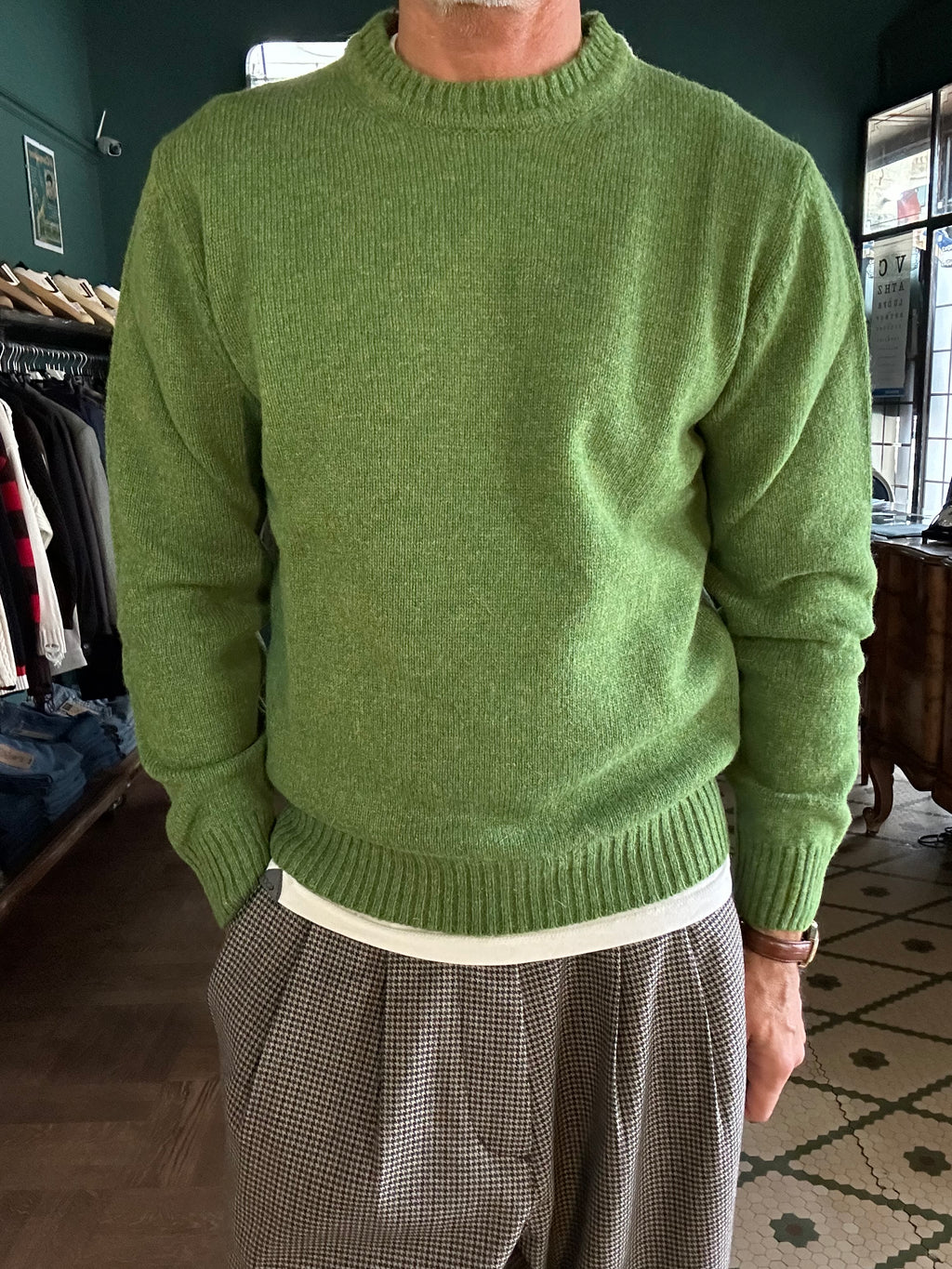 Maglione 100% lana shetland Made in Italy