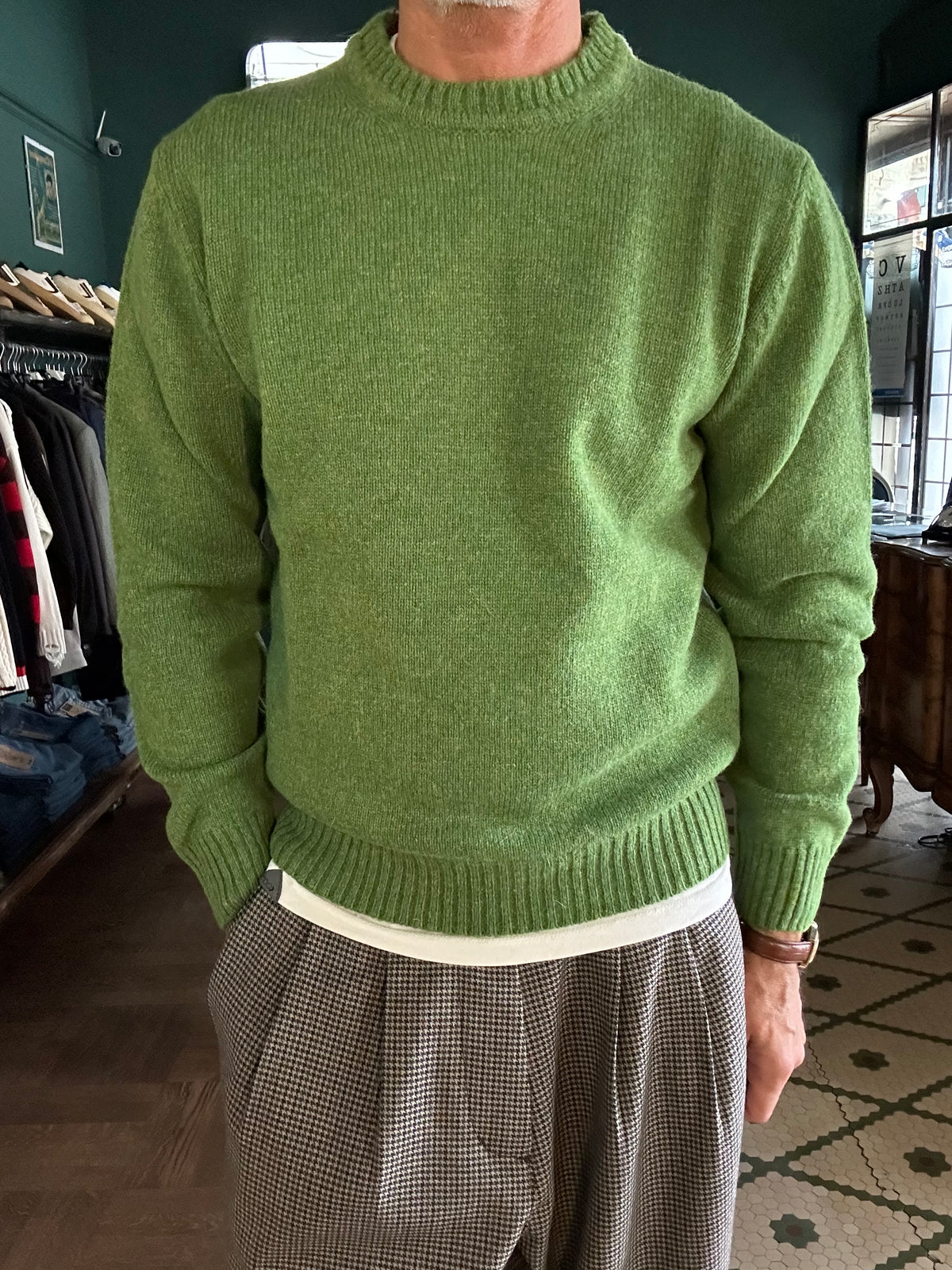 Maglione 100% lana shetland Made in Italy