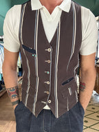 Garry's Earth striped vest