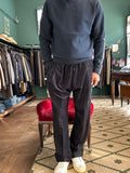 Pantalaccio loose fit effetto denim ciniglia